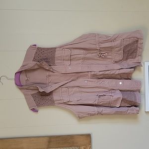 Womens linen/cotton vest